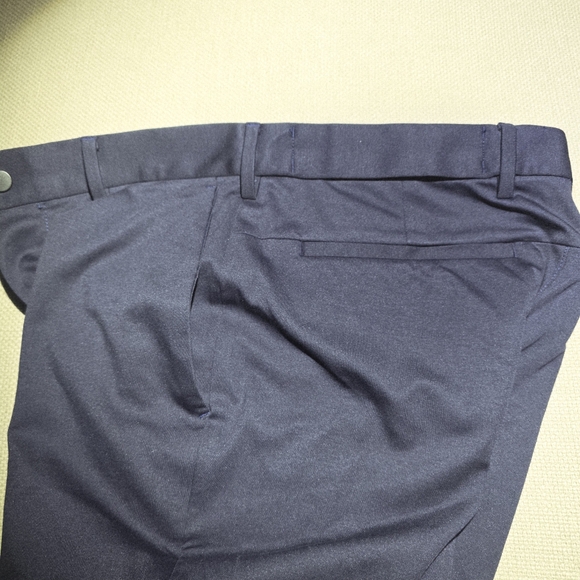 Banana Republic Slim Fit Stretch Preppy Navy Blue Men's Size 31x32 Pants - Picture 12 of 16